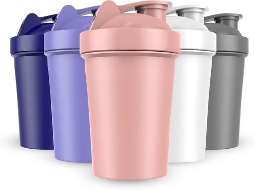 [BRSRMBA3PIFQ4ETU] JEELA SPORTS 5 PACK Protein Shaker Bottles for Protein Mixes -20 OZ- Dishwasher Safe Shaker Cups for Protein Shakes - Shaker Cup for Blender Protein Shaker Bottle for Shakes Protein Shake Blender