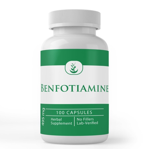 [BRSROZT7CV5BEGTJ] PURE ORIGINAL INGREDIENTS Benfotiamine, (100 Capsules) Always Pure, No Additives Or Fillers, Lab Verified