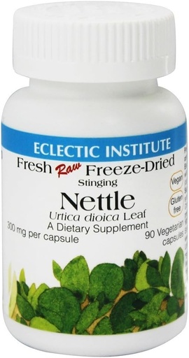 [BRSWIGT5AQAGMCIV] Eclectic Institute - Stinging Nettle Fresh Raw Freeze-Dried 300 mg. - 90 Vegetarian Capsules