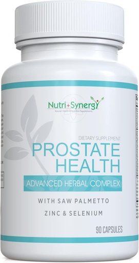 [BRSW2CT4AF7W23A2] Prostate Health - Saw Palmetto, Zinc, Vitamins B6 & E, Selenium, Advanced Formula for Prostate Support. 90 Capsules