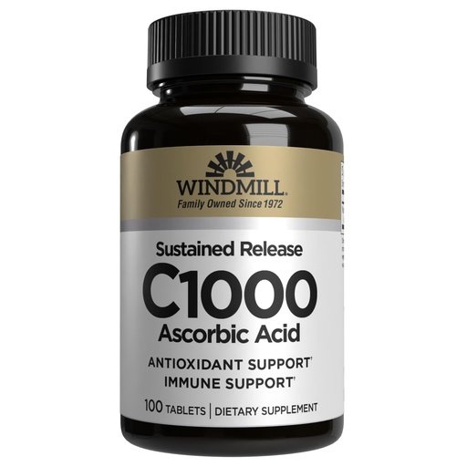 [BRSWIYYLBADQGFLA] Windmill Vitamin C-1000 Tablets Sustained Release 100 Tablets