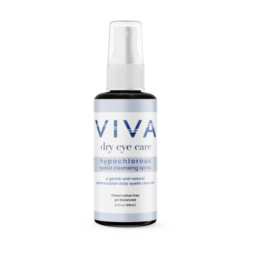 [BRSRAYA2OECROHLU] VIVA Eyelid Cleansing Sprey | Pure, Hipoklorus Acid | məhsul, effektiv Eyelid & Lash Cleanser Allergens, kir, Yağlar, Makiyaj / 2.2 fl oz (65ml)