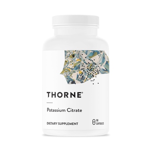 [BRSWIYQPAQPBMCLK] THORNE - Potassium Citrate - Essential Electrolyte Supplement for Muscle Function, Heart Health, Nerve Function & Urinary Tract Health Support* - Third-Party Certified - Gluten-Free - 90 Capsules