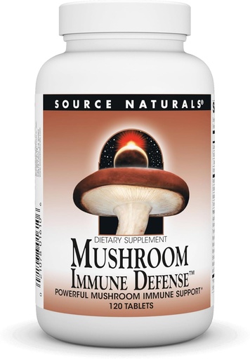 [BRSWIYTYCUBGYC3E] Source Naturals Mushroom Immune Defense, 120 Tablets