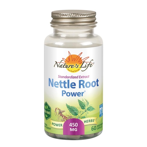 [BRSWIYT3O4GWI3TC] Nature's Life Nettle Root Power 450mg Herbal Supplement | Prostate & Urinary Tract Health Formula for Men | Non-GMO & Lab Verified | 60 Veg Caps