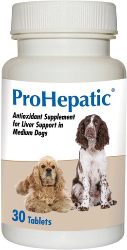 [BRSWG2QPCMFQGCLK] Prohepatic Liver Support Supplement for Medium Large Dogs (30 Tablets)