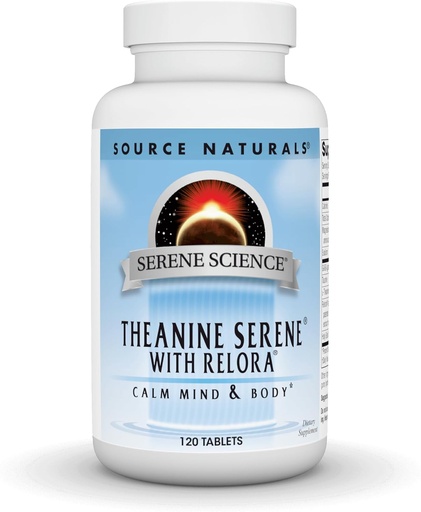 [BRSWIYQOAUAQIGTY] Source Naturals Theanine Serene with Relora, Calm Mind and Body* - 120 Tablets