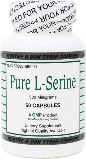 [BRSWI2T2CV6BC2AV] Pure L Serine 500 mg 50 Count