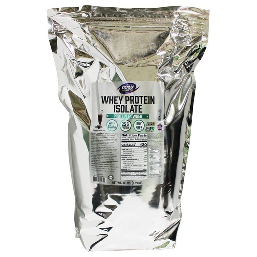 [BRSWIZL6OFYBWETK] NOW Foods - Now Sports Whey Protein Isolate Creamy Chocolate - 10 lbs.