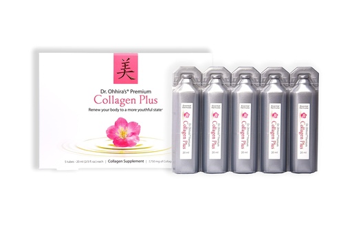 [BRSWGHQBPMMA2F34] Dr. Ohhira’s Premium Collagen Plus – Ready-to-Drink Liquid Marine Collagen Peptides & Tripeptides with 5-Year Fermented Probiotics & Postbiotics – Skin Hydration & Joint Support – 5 Vials