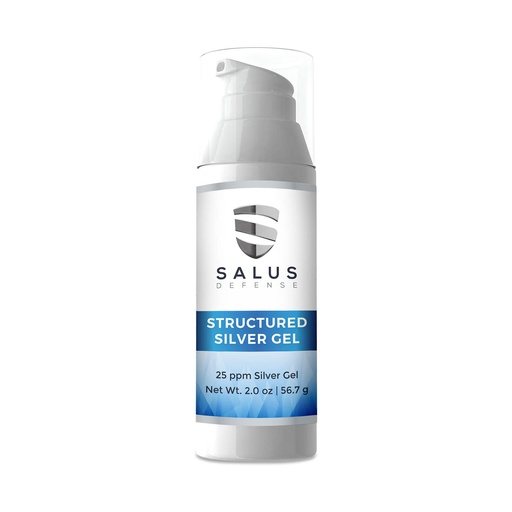 [BRSWG237O4CWYHTF] Structured Silver Gel — Useful for Bandages - Natural Hand Sanitizer - Better than Colloidal Silver - 2 Ounce 25ppm Safe for All.
