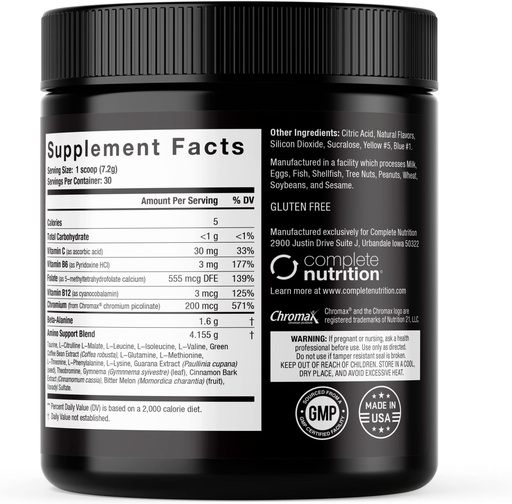 [BRSRMGD7BN7GMHI4] Elite GolElite Gold Amino Uptake, Manzana Verde, Suplemento Aminoácidos, Aumentar Energía, Apoyo a la Recuperación del Musculo, Beta Alanine, L Citrulline, (30 Servimientos)