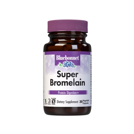 [BRSWIZABPINQAF3I] Bluebonnet Super Bromelain Vegetarian Capsules, Pineapple, 500 mg, 30 Count