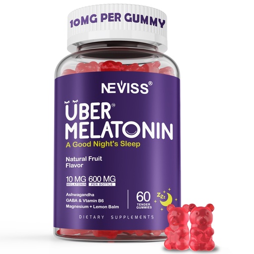 [BRSW2CYRCJ6G2HYV] Melatonin Gummies 10mg 20mg for Adults, Melatonin 10 mg per Gummy with Ashwagandha, Magnesium Glycinate, GABA, L-theanine, Valerian Root and Lemon Balm, Rest Support Supplement, Grape Flavor, 60 Cts