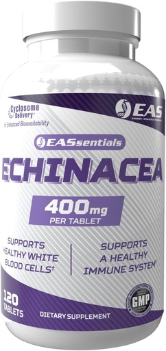 [BRSROAT3DINGGHTG] EAS Experimental and Applied Sciences Echinacea 400mg | Tri Blend Formulation | Immune & Respiratory Support | Gluten Free, Non GMO | Better Absorption with Cyclosome Delivery | 120 Tablets