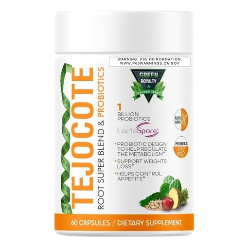 [BRSRAGQ5OUARMFLX] TEJOCOTE Root Super Blend & PROBIOTICS (60Cap) Weight Loss Premium Dietary Supplement | 1 Billion PROBIOTICS | Support Weight Loss |Helps Control Appetite - 2 Month Supply