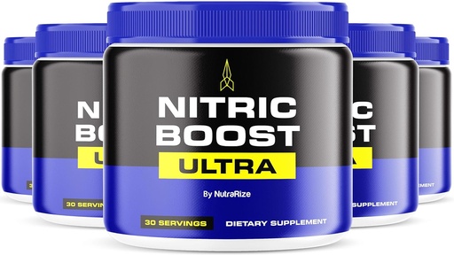 [BRSRAEIDBMBWECL6] (5 Pack) Nitric Boost Ultra – Premium Daily Powder Blend in a Jar, Crafted to Help Maintain Energy, Support Natural Circulation, and Keep You Going, Official Reviews (150 Servings)