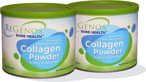 [BRSRAYY5OEMAE3T7] Collagen, Bioactive Hydrolyzed Collagen Peptides Powder Supplement, FORTIBONE®, Unflavored, Type 1 and 3, Gluten Free, Kosher, 60 Day Supply (2 Pack)