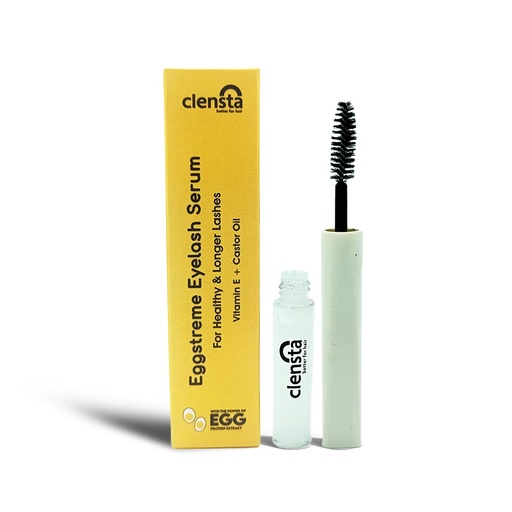 [BRSRMFIKOIOWKA3H] Clensta Eggstreme Eyelash Growth Serum | 0.27 Fl Oz (8ml) | Infused with Castor Oil & Vitamin E | Helps Enhance Thickness & Gives Longer Lashes