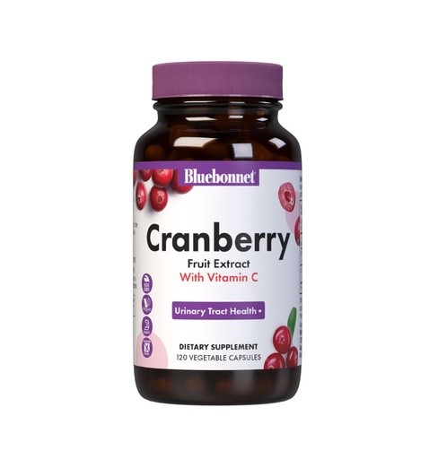 [BRSWIYQLA55R6F34] Bluebonnet Nutrition Cranberry Fruit Extract, Urinary Tract Support*, Non-GMO, Kosher-Certified, Vegan, Gluten-Free, Soy-Free, Dairy-Free, 60 Vegetable Capsules, 60 Servings