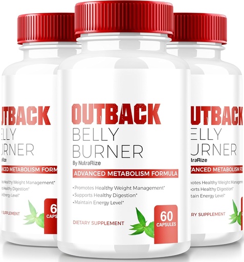 [BRSRAGQ2O56RS3TH] (3 Pack) Outback Belly Burner Pills, Premium Out Back Belly Burner Keto Capsules, All Natural Keto Weight Loss Supplement to Support Fitness and Body Goals, Official Outback BellyBurner (180 Capsules)