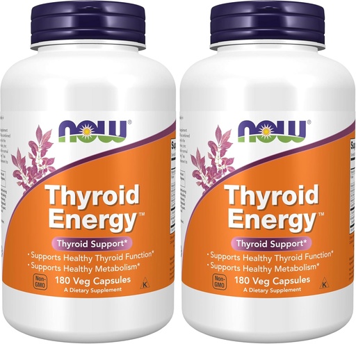 [BRSRMAL4B4HWYH3L] Bây giờ bổ sung, Thyoid EntM, Iodine và Tyrasine Plus Selenium, Zic và đồng, 180 Veg Capsules (Pack of 2)