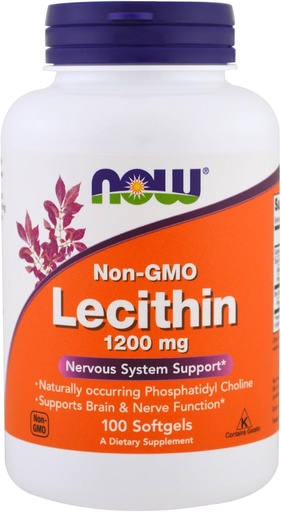 [BRSWIZTYCZ6QADDA] Now Foods Now Foods, (2 Pack) Lecithin, 1200 mg, 100 Softgels