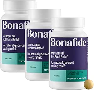 [BRSWGEI2OQCGMCL6] Relizen by Bonafide. Relief from Menopausal Hot Flashes & Night Sweats. — 3-Month Supply (180 Tablets)