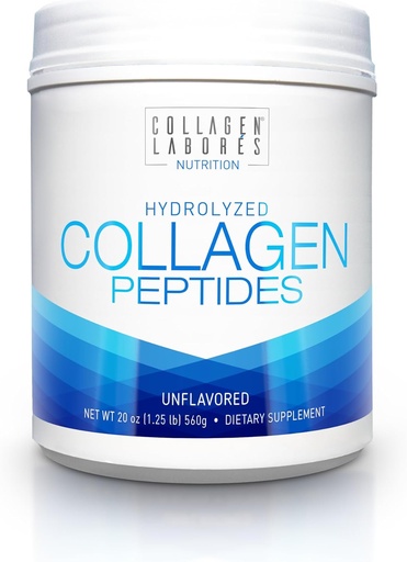 [BRSWGEI5PJ6GOHYU] Peptides de collagène hydrolysés purs (20 oz) – Poudre de collagène non aromatisée - Pâturage, gazéification, kéto et paléo-friendly, non OGM, sans gluten – Certifié BPF – Facile à mélanger (1)