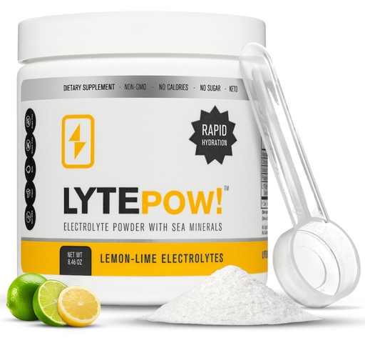 [BRSWYGD3OYNWEYL7] LyteLine Electrolytes Powder - Sea Minerals - Lemon-Lime Hydration Supplement - 90 Servings - Non-GMO, No Calories, No Sugar - Delicious Keto Replenishment Drink Mix - Perfect for Exercising
