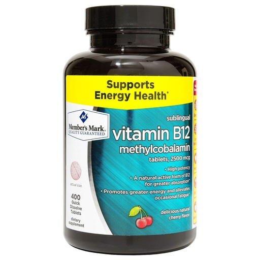[BRSWKH3ZDMIGM3L5] Member's Mark Sublingual Vitamin B12 5000mcg (300 Count)