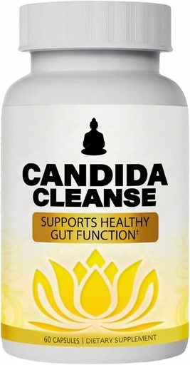 [BRSRAHY2DMIRAGTX] Candida Cleanse, Gut & Colon 支持, 高级Probiotic & Herbal 公式, Oregano Leaf, Wormwood, Black Walnut, Caprylic Acid-1 for Men and Women, 60 Capsules (英语).