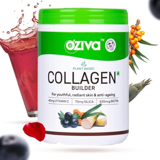 [BRSROY37AR4A4DTV] Kavir Plant Based Collagen Builder for Glowing & Youthful Skin | Collagen Powder for Women & Men | with Biotin, Silica & Vitamin C (Collagen Classic, Pack of 1)
