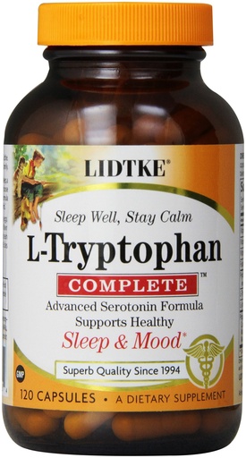 [BRSWIYYMOZ7RG3D6] Lidtke Technologies L-Tryptophan Complete Capsules, 120 Count