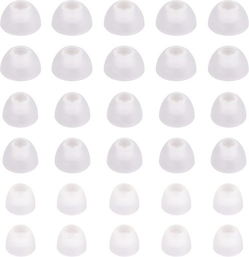 [BRSROYIHAR5AK3AV] Replacement Domes for RCA OTC Hearing Aids – 30-Pack; 10 Small, 10 Medium, 10 Large; Compatible with RCA OTC Behind-The-Ear (RSH05) and RCA OTC in-Ear (RSH20) Models