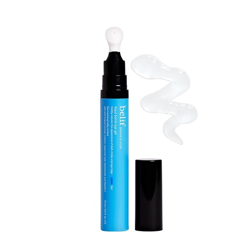 [BRSRA2QHAFYWAALG] belif Aqua Bomb Cooling Eye Gel - Caffeine & Hyaluronic Acid for Puffiness & Hydration, Niacinamide & Vitamin C for Dark Circles, Adenosine & Collagen for Plumping & Firming, Korean Skin Care