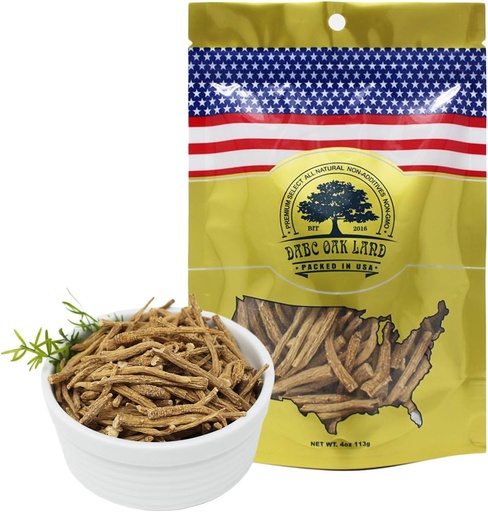 [BRSWGALRAAHAKAD2] American Ginseng from Wisconsin, DOL American Wisconsin Ginseng Slices Root 西洋参/花旗参 美國花旗參 (4 Ounce (Bag of 1) Small Root)