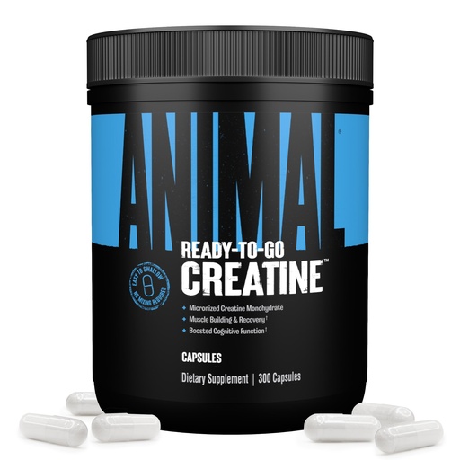 [BRSRMA3YAUJR4CQ3] Animal Micronized Creatine Monohydrate Capsules - 300 Caps, 2500mg per Serving to Support Muscle Growth, Endurance, ATP Production, Cognitive Function, Strength, Recovery, and Delay Muscle Fatigue