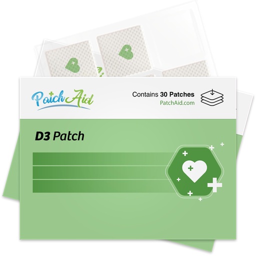 [BRSWGHD5AQPAYEQY] PatchAid D3 Topical Patch 30-Day Supply