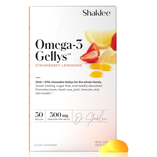 [BRSRAZIYCF5AOCTO] Shaklee - Omega-3 Gellys™ - Strawberry Lemonade Gummies - 30 Gellys