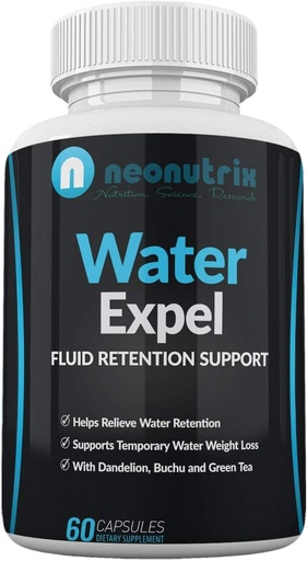 [BRSWGFQQCV5GYELZ] Water Retention Pills for Women and Men Bloating Relief Water Draining Supplement All-Natural Herbal Supplement Non-GMO, GMP Certified 60 Capsules Made in USA by Neonutrix