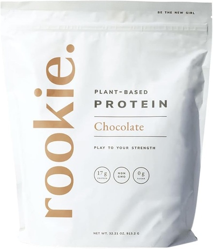 [BRSW2AI2OQIAK3QV] Rookie Wellness Plant-Based Probiotic Protein - Organic Pea Protein Powder with Complete Amino Acid Profile, Gut-Healthy Prebiotics & Probiotics, & Over 25 Vitamins & Minerals (30 Servings, Chocolate)