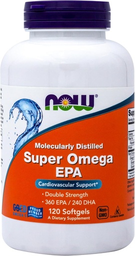 [BRSWIGDRBUHBOD34] Now Foods Super Omega EPA - 120 Softgels