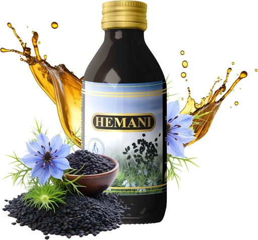 [BRSWKEICAUOBQG3Y] Hemani 검정씨 기름 60ml - 소화 건강을 위한 순수한 프리미엄 찬 압박된 Nigella Sativa 검정 Cumin 기름, 면역 체계 지원. Thymoquinone의 자연적인 근원