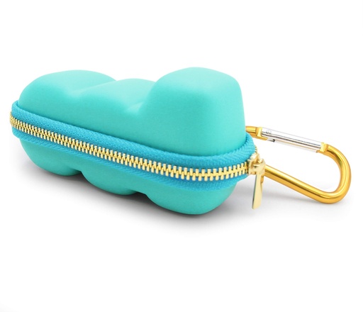 [BRSWYZIYC4MGEHLF] CASEMATIX Turquoise Asthma Inhaler Travel Case, Does Not Include Inhaler Medicine