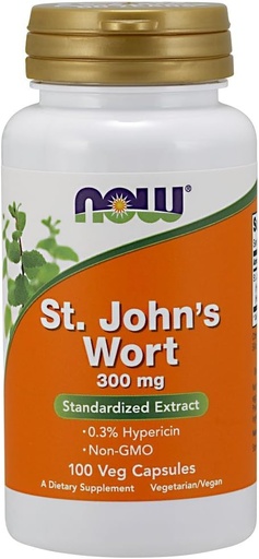 [BRSWIYT3BEAWA3LI] Now Foods St. John's Wort 300mg 100 Vcaps