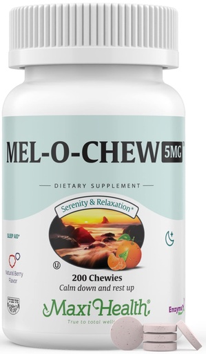 [BRSW2GAFOB5RAE37] Maxi Health Melatonin 5mg Extra-Strength Fast Acting Melatonin – Encourage Natural Sleep with Melatonin'– Non-Habit Forming Sleep Support Kosher (200 Units)
