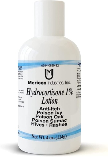 [BRSWIYQOAADB2F32] HYDROCORTISONE LOT 1% MERICON 4 OZ