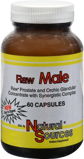 [BRSWIYTYO4AGOHDM] Natural Sources - Raw Male, 60 capsules