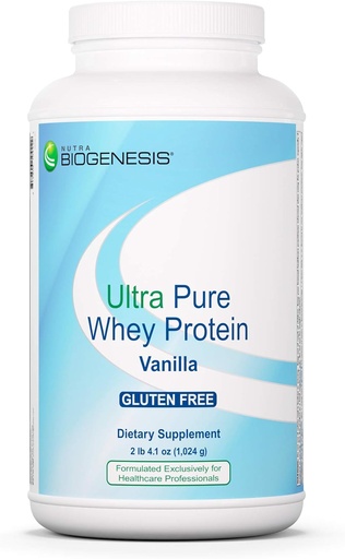 [BRSWIYQEA55B2DQ7] Nutra Biogenesis Ultra Pure Whey Protein - Clean Vanilla Protein Powder for Women and Men, Low Sugar, Low Carb, Pure Whey Shake & Smoothie Mix - 2.3 lbs